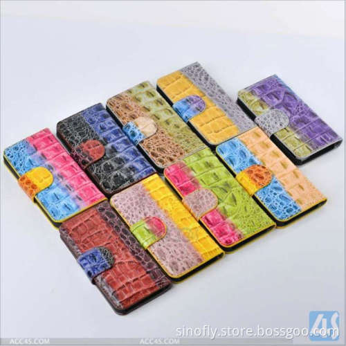 Colorful Young Style Magnet Buckle Wallet Leather Case for iPhone 5c
